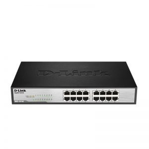 D-LINK DGS-1016C 16-Port 10/100/1000Base-T Unmanaged Standalone Gigabit Switch (Metal)