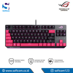 Keyboard Asus ROG Strix Scope TKL RED Electro Punk Mechanical Gaming Keyboard [90MP01V0-BKUA00]