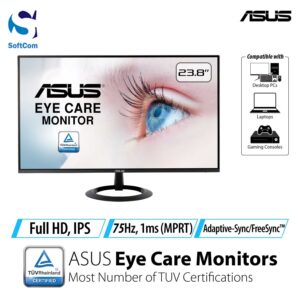 Monitor Asus VZ24EHE Eye Care Monitor [23.8 Inch FHD/IPS/75Hz]
