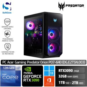 PC Acer Predator Orion 7000 PO7-640 /Core i9-12900K/32GB/2TB HDD+1TB SSD/GeForce RTX 3090 24GB/Win 11 Home+OHS/Black