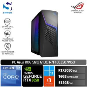 PC Asus ROG Strix G13CH-7F1053507WSO /Core i7-13700F/16GB/512GB/GeForce RTX 3050 8GB/Win 11 Home+OHS/Black