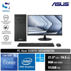 PC Asus S500TE-585000003W-C2223HE /Core i5-13400/8GB/512GB SSD/21.5" FHD/Win 11 Home/Black