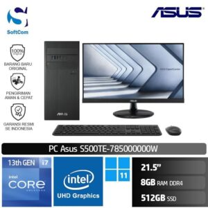 PC Asus S500TE-785000000W-C2223HE /Core i7-13700/8GB/512GB SSD/21.5" FHD/Win 11 Home/Black