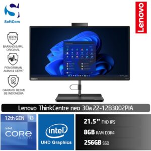 PC Lenovo ThinkCentre neo 30a 22 12B3002PIA/Core i3-1215U/8GB/256GB SSD/21.5"/DOS/Black