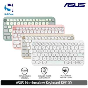 Keyboard Wireless Asus Marshmallow KW100 Original