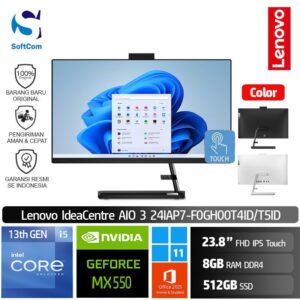PC Lenovo IdeaCentre AIO 3 24IAP7 T4ID T5ID/Core i5-13420H/8GB/512GB SSD/23.8" FHD Touch/Win 11 Home+OHS 2021 [F0GH00T4ID | F0GH00T5ID]
