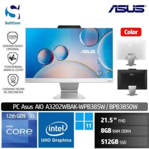 PC Asus AIO A3202WBAK WPB385W BPB3850W /Core i3-1215U/8GB/512GB SSD/21.5" FHD/Win 11 Home [ A3202WBAK-WPB385W | A3202WBAK-BPB3850W ]