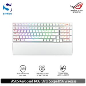 Keyboard Gaming Asus ROG Strix Scope II 96 Wireless White Snow/Strom