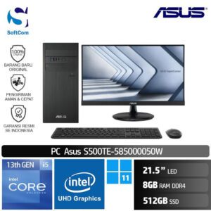 PC Asus S500TE-585000050W-C2223HE /Core i5-13500/8GB/512GB SSD/21.5" FHD/Win 11 Home/Black