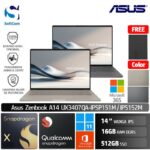 Asus Zenbook A14 UX3407QA IPSP151M IPSP152M/Snapdragon X1 26 100/16GB/512GB SSD/14" WUXGA IPS/Win 11 Home+OHM 2024+M365/ [UX3407QA-IPSP151M | UX3407QA-IPSP152M]