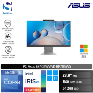 PC Asus E3402WVAK-BPC785WS/Intel Core i7-1335U/8GB/512GB SSD/23.8" FHD/Windows 11 Home +M365 -Black