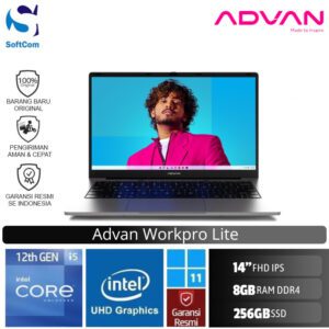 Advan Workpro Lite i5 12450H/8GB/256GB SSD/14" Inch FHD IPS/Windows 11 Home