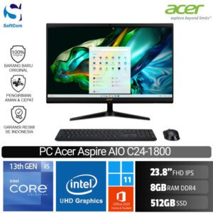 PC Acer Aspire AIO C24-1800/i5 1334U/8GB/512GB SSD/24"/W11+OHS