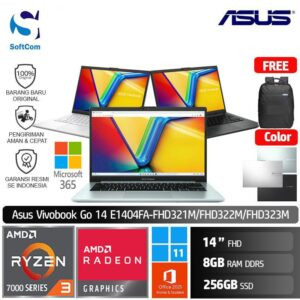 Asus Vivobook GO 14 E1404FA FHD3821M FHD3822M FHD3823M/Ryzen 3-7320U/8GB/256GB/14" FHD/Win 11 Home+OHM 2024+M365