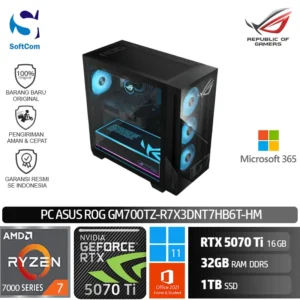 PC ASUS ROG GM700TZ R7X3DNT7HB6T HM/Ryzen 7-9800X/32GB/1TB+1TB/GeForce RTX 5070 TI 16GB/Win 11 Home + OHM 2024-Black