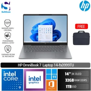 HP OmniBook 7 14-fs0999TU/Intel Core 9-270H/32GB/1TB SSD/14" 3K OLED/Win 11 Home+OHM 2024+M365/Silver