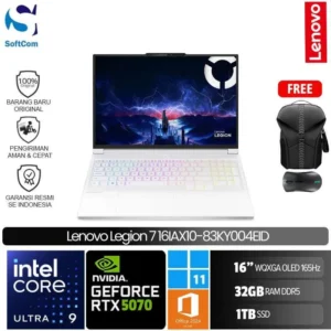 Lenovo Legion 7 16IAX10 83KY004EID/Intel Core Ultra 9-275HX/32GB/1TB SSD/GeForce RTX 5070 8GB/16" WQXGA OLED/Win 11 Home+OHM 2024+M365/Glacier White