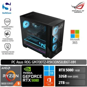 PC Asus ROG GM700TZ R9X3DN58JB6T HM /Ryzen 9-9950X/32GB/2TB SSD/GeForce RTX 5080 16GB/Win 11 Home + OHM 2024-Black