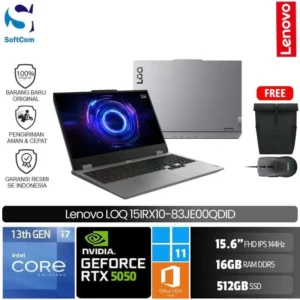 Lenovo LOQ 15IRX10 83JE00QDID/Intel Core i7-13700HX/16GB/512GB SSD/GeForce RTX 5050 8GB/15.6" FHD 144Hz/Win 11 Home+OHM 2024+M365/Luna Gray