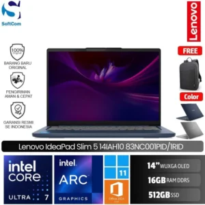 Lenovo IdeaPad Slim 5 14IAH10 1PID 1RID/Intel Core Ultra 7-255H/16GB/512GB SSD/14" WUXGA OLED/Win 11 Home+OHM 2024+M365 [83NC001PID | 83NC001RID]