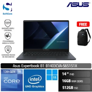 Asus Expertbook B1403CVA-S65151X/Intel Core i5-1334U/16GB/512GB SSD/14" FHD/Win 11 Pro/Gentle Grey