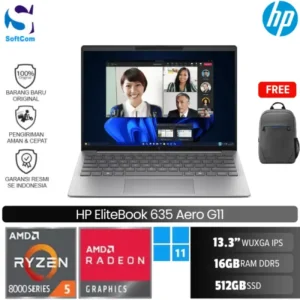 HP EliteBook 635 Aero G11 /AMD Ryzen 5 8640U/16GB/512GB SSD/13.3" WUXGA IPS/Win 11 Pro/Silver Magnesium