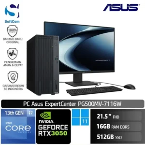 PC Asus Expertcenter  PG500MV 7116W/Intel Core i7-13620H/8GB/512GB SSD/GeForce RTX 3050 6GB/21.5" FHD/Win 11 Home / Grey