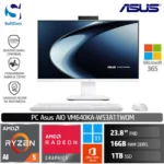 PC Asus AIO V400 VM640KA-W53A11WOM/Ryzen 5 AI-330/16GB/1TB SSD/23.8" FHD/Win 11 Home + OHM 2024 + M365/White
