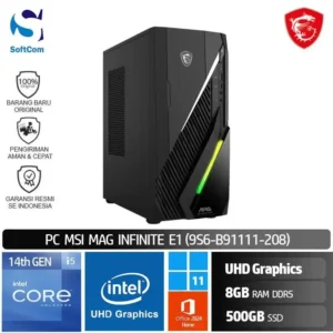 PC MSI MAG Infinite E1 9S6-B91111-208/Intel Core i5-14400/8GB/500GB SSD/Win 11 Home + OHM 2024