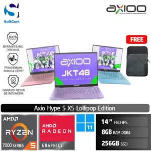 Axioo Hype 5 X5 Lollipop Edition/Ryzen 5-7430U/8GB/256GB SSD/14" FHD IPS/Win 11 Home