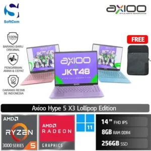 Axioo Hype 5 X3 Lollipop Edition/Ryzen 5-3500U/8GB/256GB SSD/14" FHD IPS/Win 11 Home