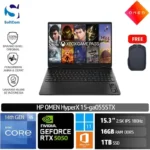 HP HyperX OMEN 15-ga0555TX/Intel Core i5-14450HX/16GB/1TB SSD/GeForce RTX 5050 8GB/15.3″ 2.5K IPS 180Hz/Win 11 Home+OHM 2024/Shadow Black