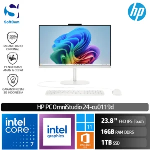 PC HP OmniStudio 24-cu0119d/Intel Core 7-240H/16GB/1TB SSD/23.8" FHD IPS Touch/Win 11 Home+OHM 2024+M365/White