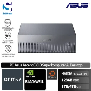 PC Asus Ascent GX10 Superkomputer AI Desktop/ARM v9.2-A/NVIDIA Blackwell GPU 10GB/128GB/1TB-4TB SSD/Stellar Gray