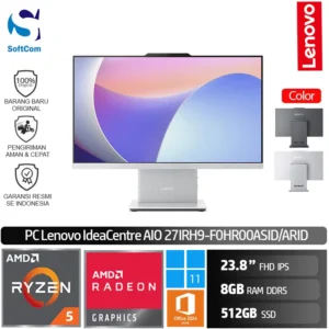 PC Lenovo IdeaCentre AIO 24ARR9 ASID ARID/AMD Ryzen 5-7533HS/8GB/512GB SSD/23.8" FHD IPS/Win 11 Home+OHM 2024+M365 [F0HR00ASID | F0HR00ARID]