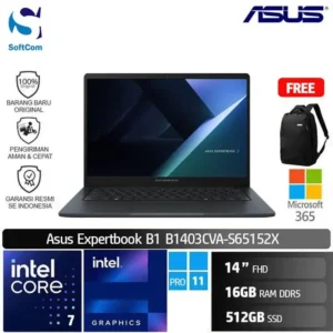 Asus Expertbook B1403CVA-S67151X/Intel Core 7-150U/16GB/512GB SSD/14" FHD/Win 11 Pro/Gentle Grey